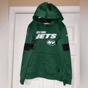 NEW NFL New York Jets Green Dri-FIT Team Hoodie kid size medium 10/12